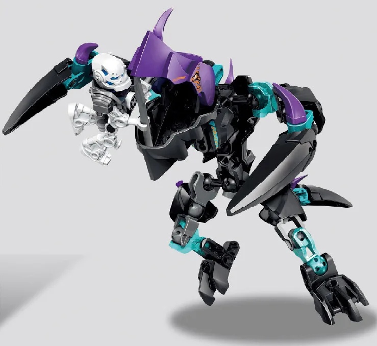 99pcs 2in1 Hero Factory Star Soldier Jaw Beast Vs Stromer/evo Walker Building Block Compatible Legoings 44015 44016 Brick Toy