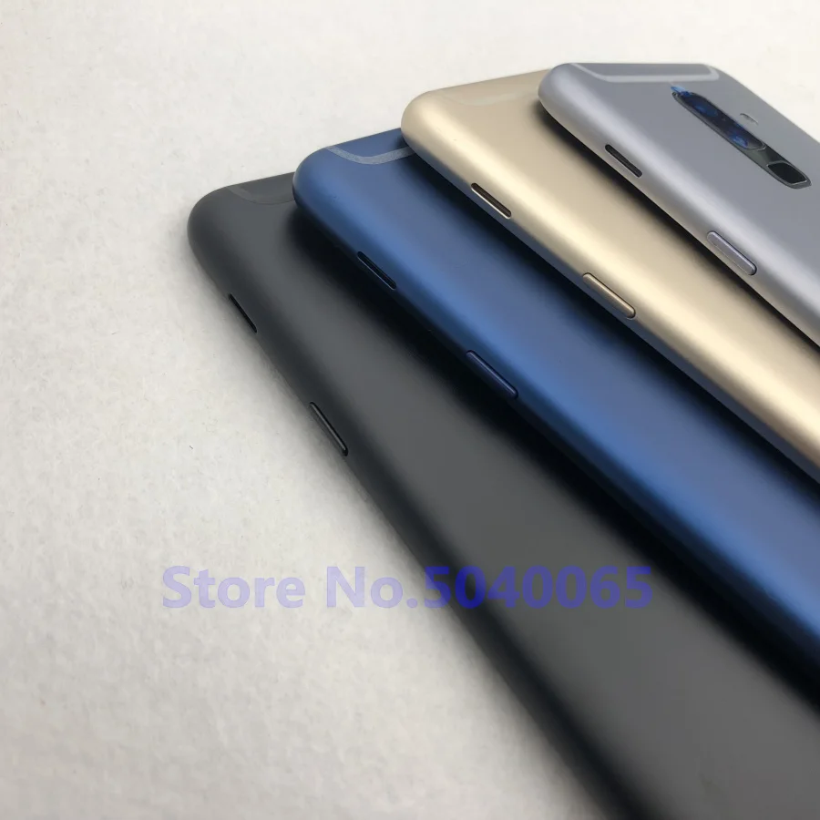 Задняя крышка батарейного отсека с кнопкой для Samsung Galaxy A6 Plus 2018 A605 A600 A600F задняя