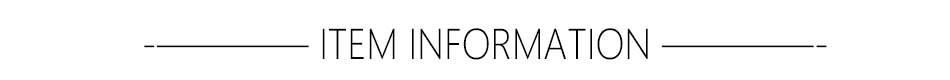 item information