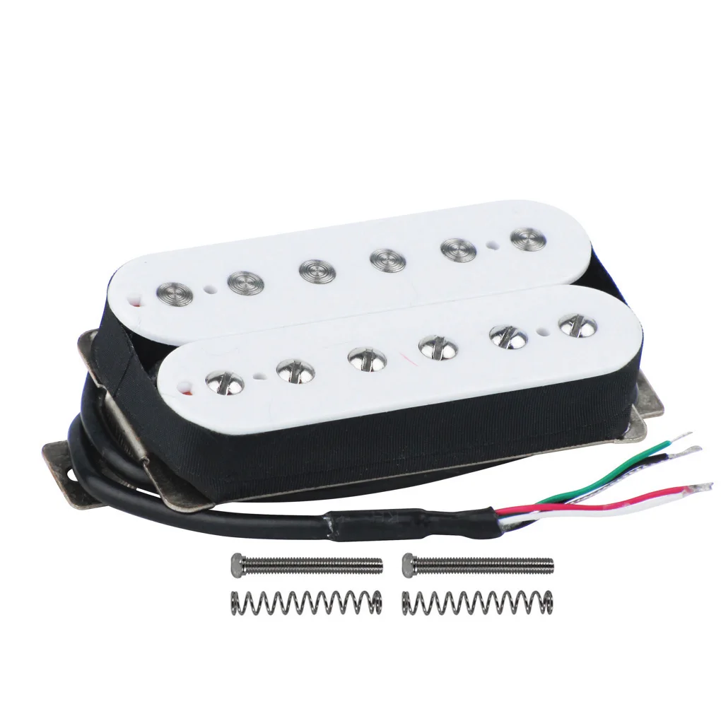FLEOR Alnico 5 гитарный звукосниматель «хамбакер» белая шея или мост Пикап выбрать для FD электрогитары аксессуары - Цвет: 1pcs Neck