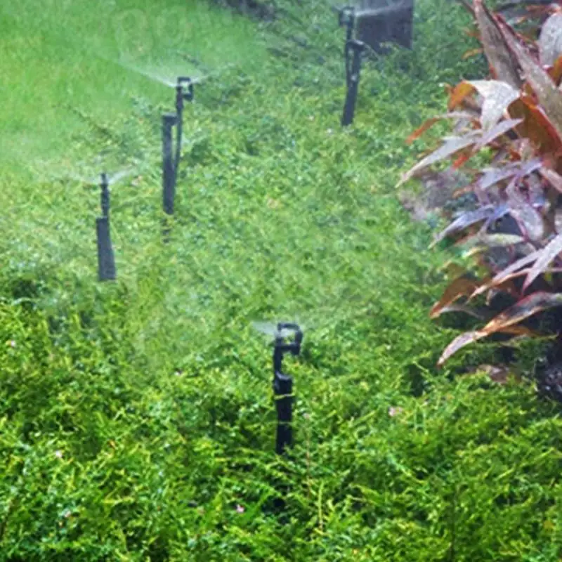 

Good Quality Black 5Pcs 360 Degree Rotating G Type Injector Nozzle Micro Sprinkler Garden Irrigation Spray Head