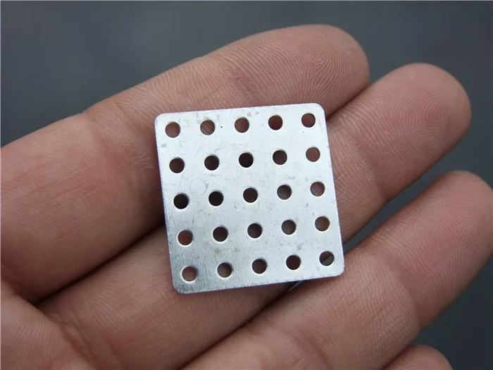 5pcs K331B 25 Hole 25x25MM Porous Square Metal Sheet Aperture 2.1MM DIY Model Parts Sell At A Loss USA Belarus Ukraine