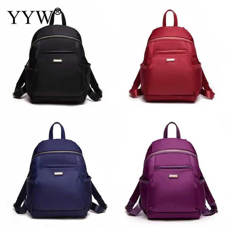 

YYW Fashion Nylon Women Backpack Casual Women Travel Backpack Ladies Shoulder Bag School Bag For Teenage Girl Mochila De Mujer