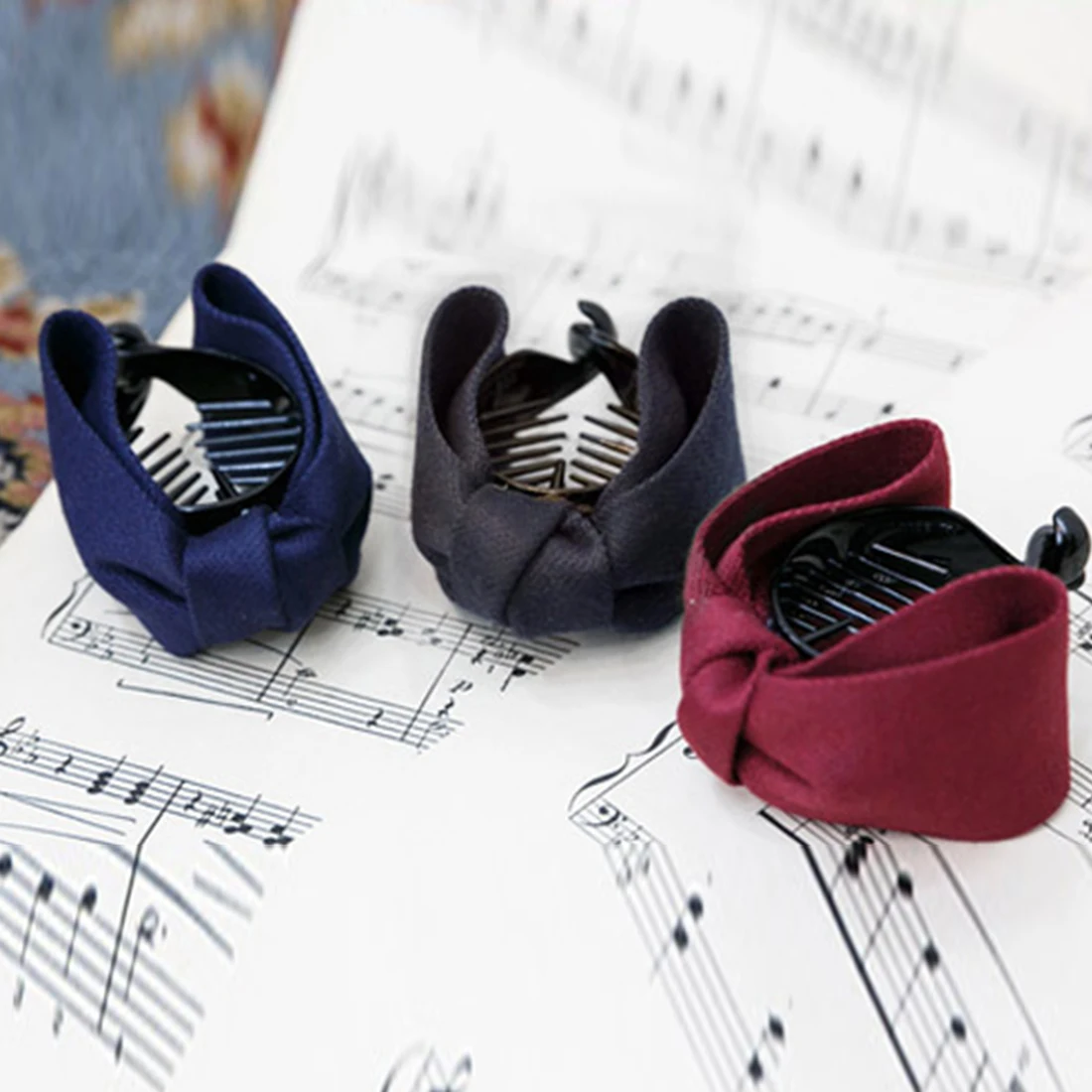 Solid color sweet style bow hairpin elegant female solid cloth strip tail clip bow clip ponytail girl hair accessories hair clip Solid color sweet style bow hairpin elegant female solid cloth strip tail clip bow clip ponytail girl hair accessories hair clip