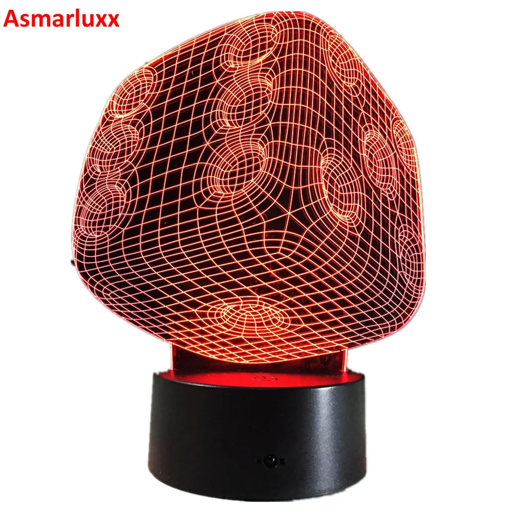 Acrylic Poker Dice Light 3D Night Light led Children Nightlight Colors