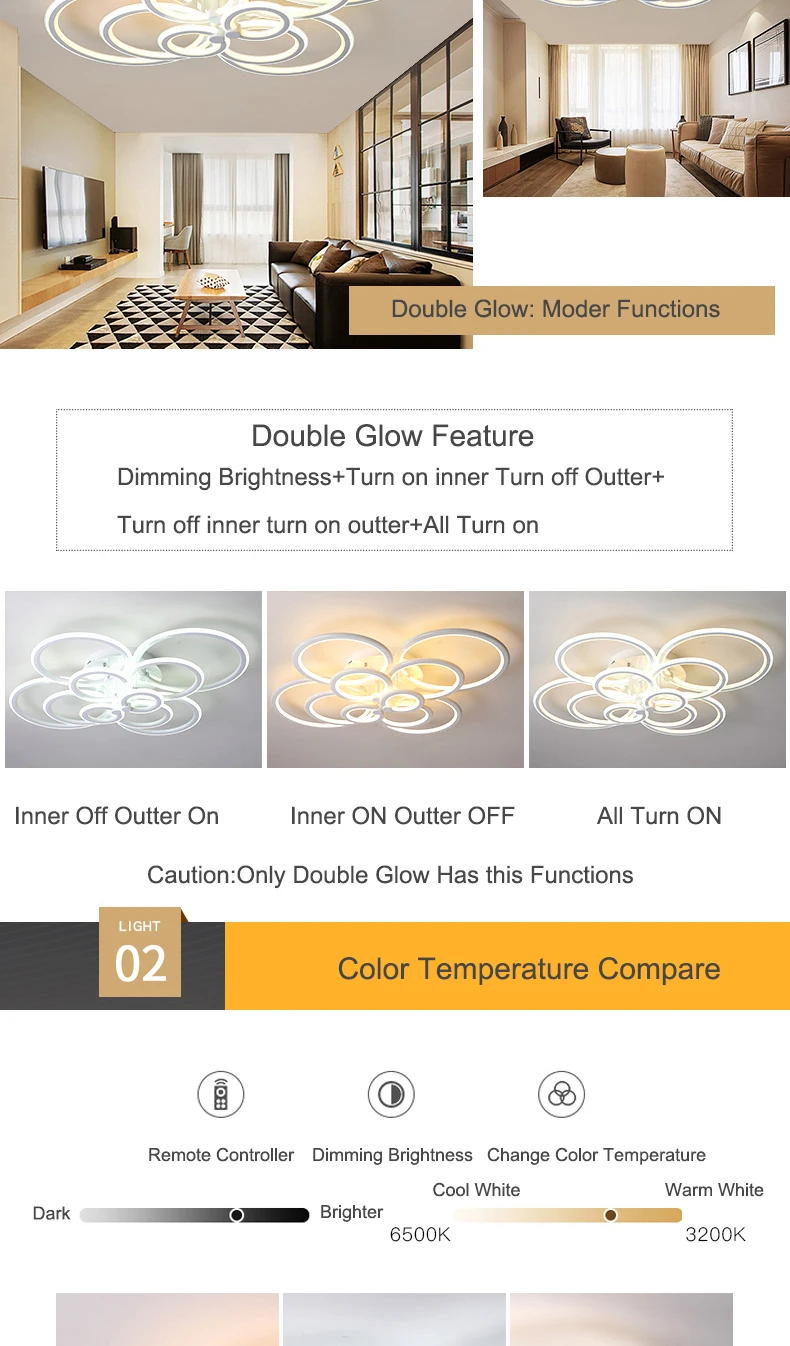 后现代圆圈吸顶灯室内主卧室灯创意个性大气家用客厅灯2019年新款-tmall_02