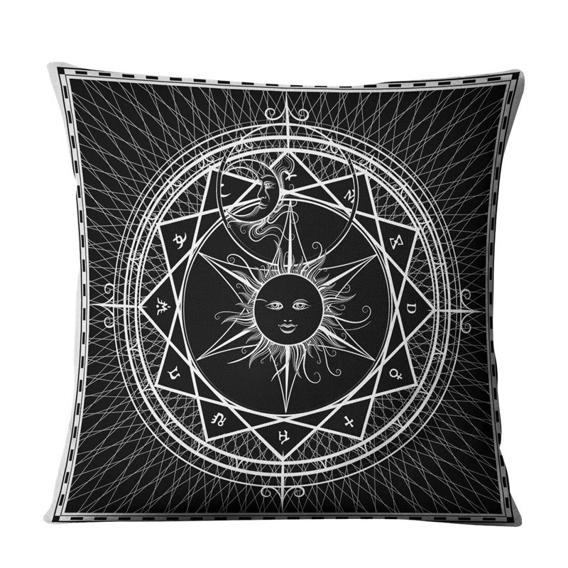 Morigins 1 шт. льняная наволочка Sun God 3D с рисунком модные наволочки 45*45 см спальня