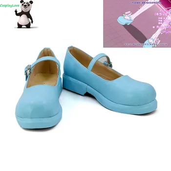 

CosplayLove Custom Made Pripara Blue Manaka Non Cosplay Shoes For Girl Women Christmas Halloween