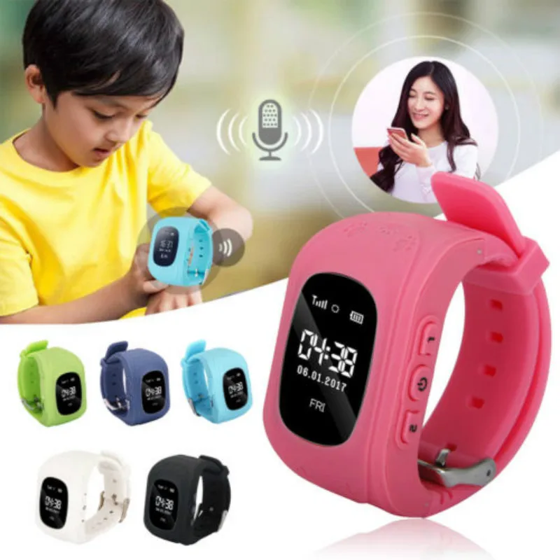 

New Monitor Children GPS Tracking Device SIM Q50 Smart Watch Safety Tracker Kid kids smart watch