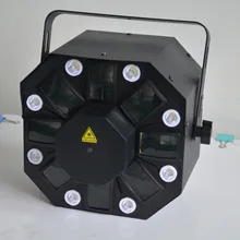 Новые продукты светодиодный светильник с эффектом 8 шт. 1 Вт белый светодиодный+ 5 шт. 3 Вт RGBWA светодиодный+ лазер R = 150 мВт G = 50 мВт