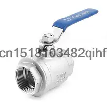 ДУ40 1 1/2PT Резьба 2-ходовой Поворотный Ручки Из Нержавеющей Стали Прямой Шаровый Клапан