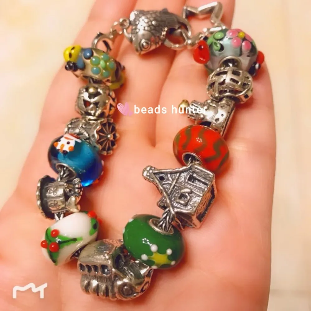 House Charm Bead Fits Authentic Troll Beads Bracelet Silver 925 Charms Original Sterling Silver Jewelry For Women Gifts (2)