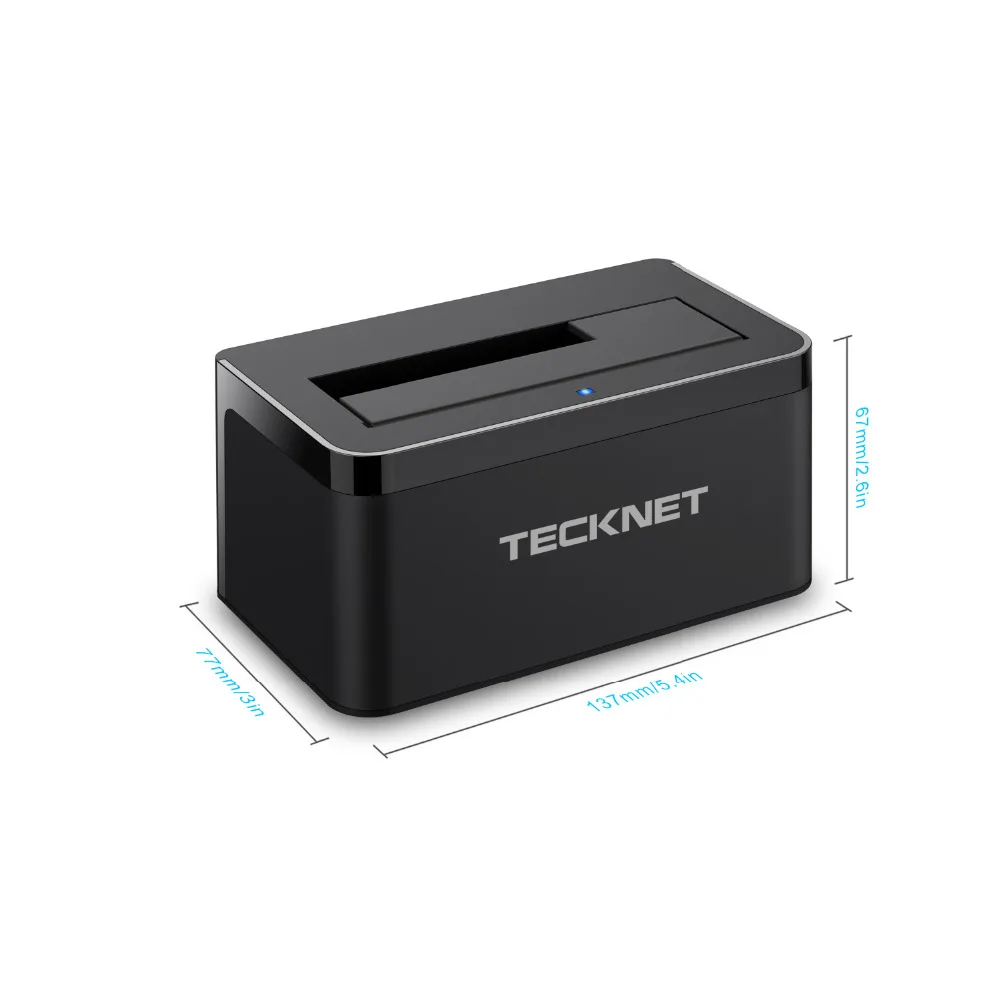 

TeckNet USB 3.0 Hard Drives Docking Station With Highly Durable Plastic for 2.5&3.5 Inch SATA HDD (SATA I/II /III) Support 4TB