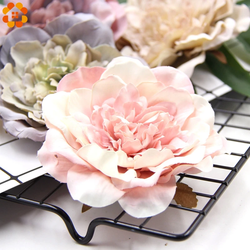 5PCS DIY Peony Flower Heads Decorative Scrapbooking Silk Artificial Flowers For Home Garden Wedding Party Decoration Supplies 5PCS DIY Peony Flower Heads Decorative Scrapbooking Silk Artificial Flowers For Home Garden Wedding Party Decoration Supplies