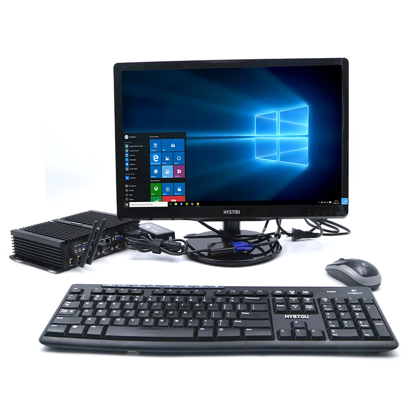Безвентиляторный мини-ПК промышленный компьютер intel Celeron 1007u 8 USB 4 COM, x86 мини ПК dual lan Windows XP/7/8 и Linux OS поддерживается