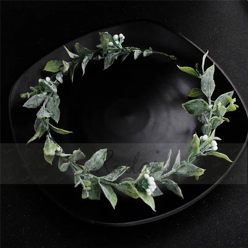 Bohemia Wedding Headbands Flower Hair Comb Green Leaves Wedding Accessories Bridal Headpieces Hair Decoration HD4