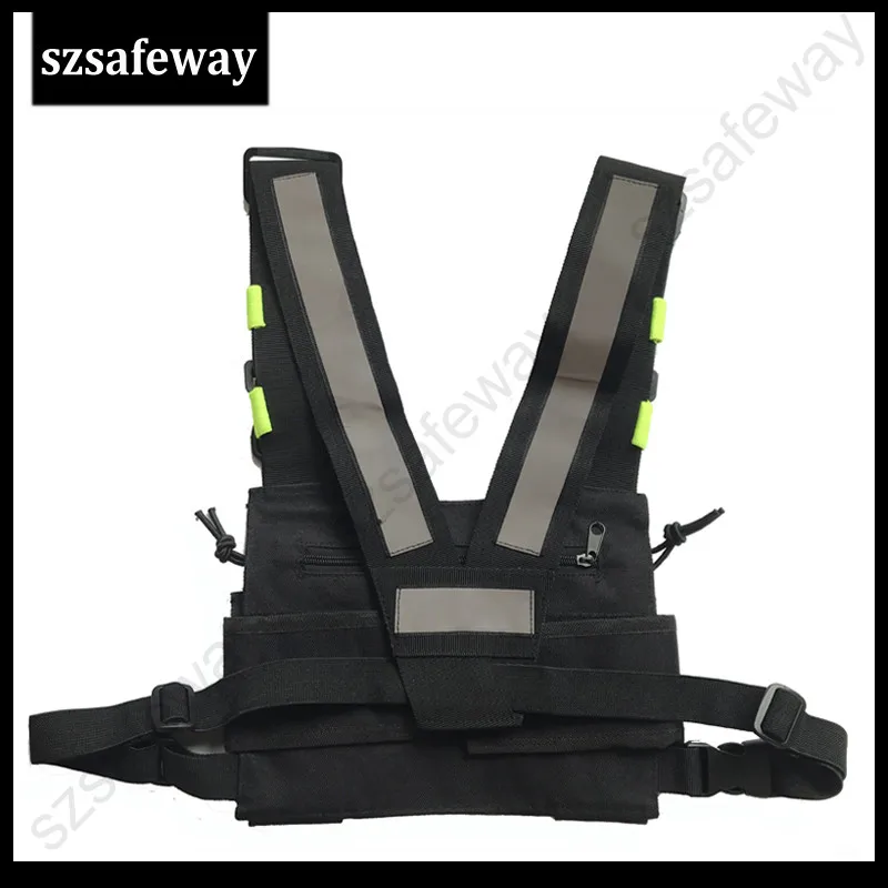 2016 latest new design Nylon Two way radio pouch Chest Pack walkie talkie bag Holder Carrying 3