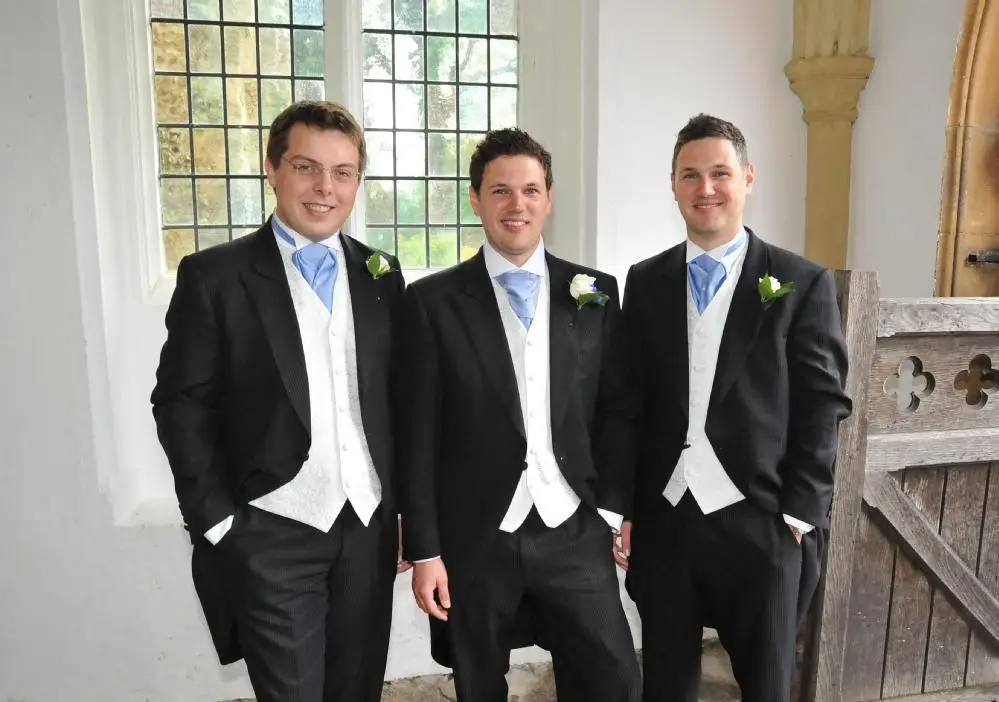 Coupon Price of  Custom Made Morning Style Groom Tuxedos Peak Lapel Men's Suit Black Groomsmen Wedding/Prom Suits (J