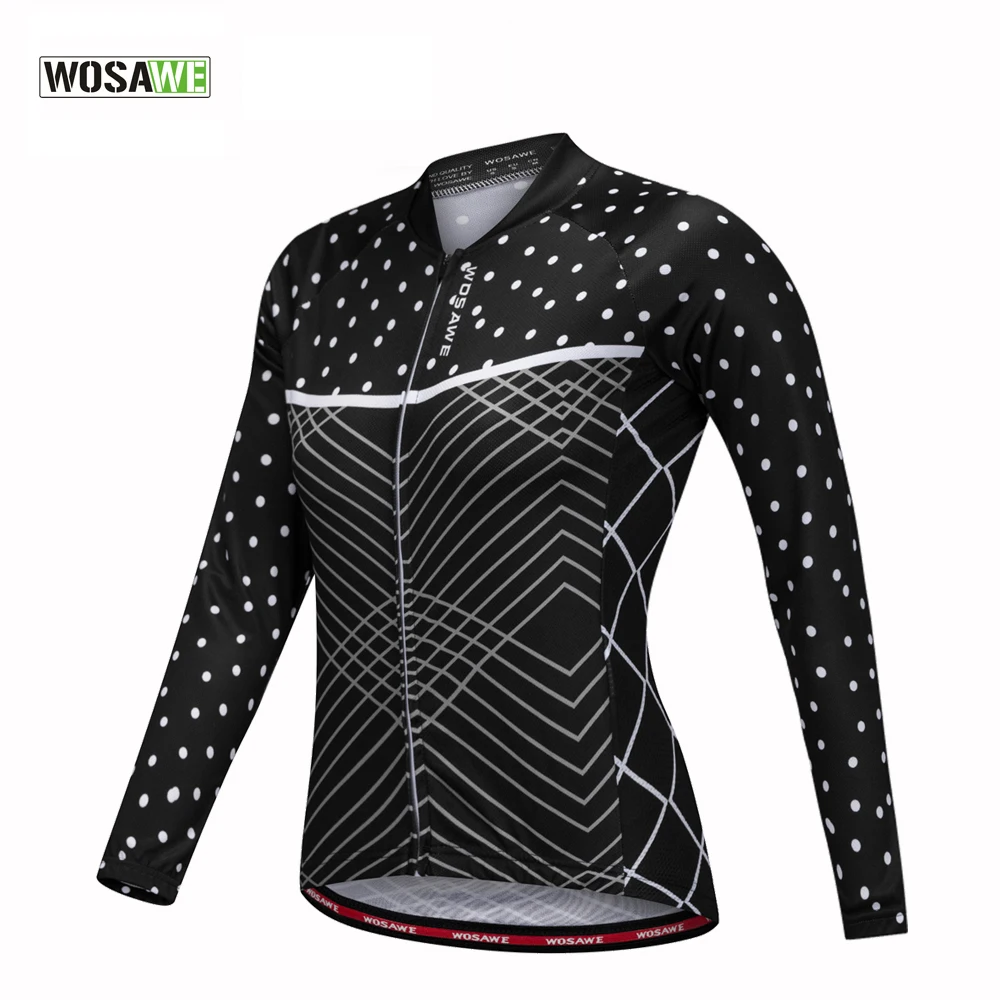 WOSAWE 2017 Long Sleeve Cycling Jersey Women Mountain Bike Jersey Wear