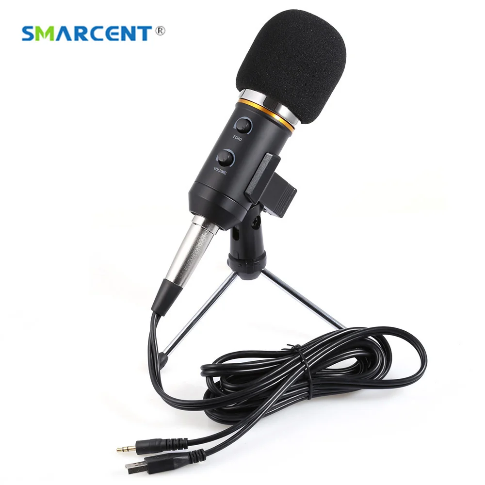 SMARCENT MK F200FL конденсаторный микрофон профессиональный проводной настольный USB