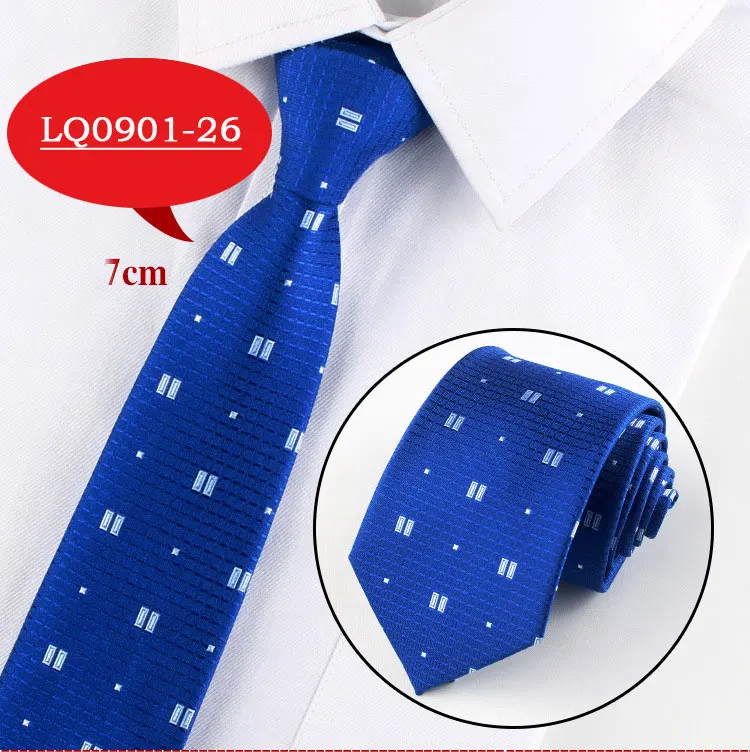 Men Tie Fashion 7cm Classic Luxury Jacquard Woven Neckties Factory Seller Bridegroom Business Wedding Accessories Shirt Neck Tie