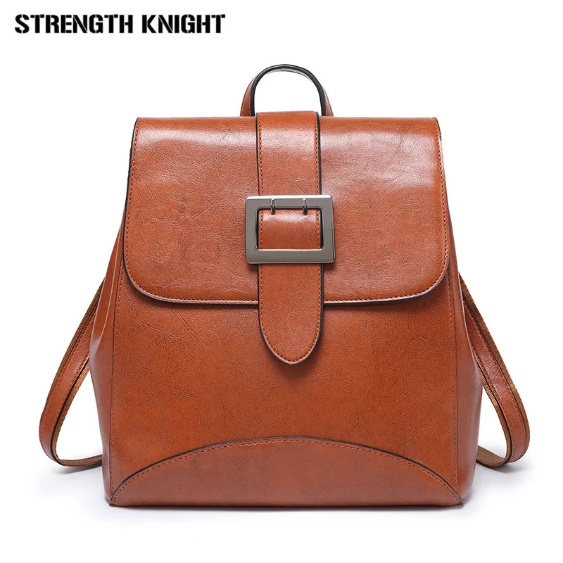 

High Quality Leather Backpack Woman New Arrival Fashion Female Backpack Hasp Bags Large Capacity School Bag Mochila Feminina