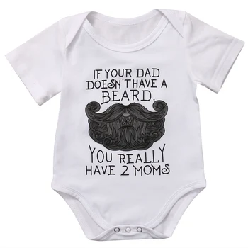 

Summer Newborn Infant Short Sleeve Letter Clothes Baby Boy Girls Bodysuit Outfits Hot
