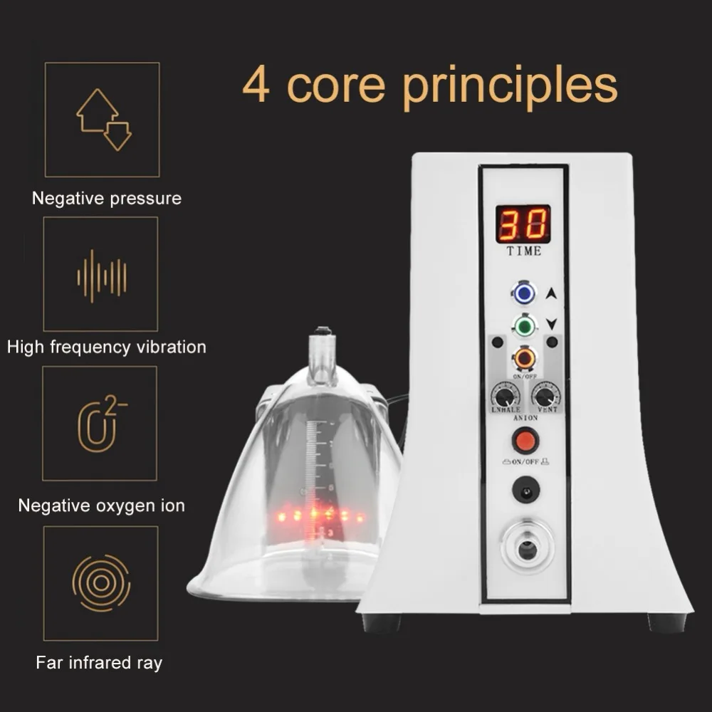 Вакуумная Массажная машина для увеличения груди, баночный массажер, антицеллюлитное устройство, массажный релаксационный инструмент