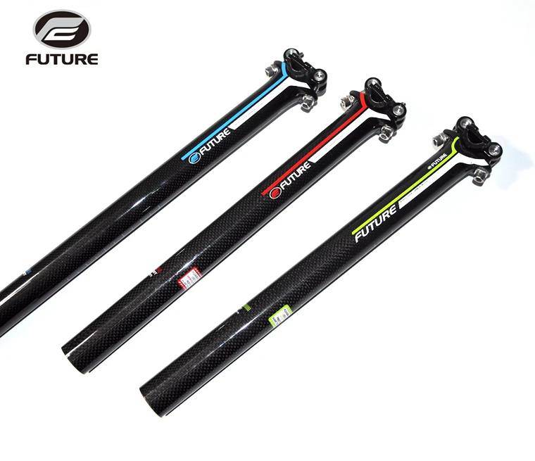 

FUTURE road mountain bicycle 3k gloss full fiber carbon seatpost MTB cycling bike parts bikes seat tube 27./30.8/31.6*350mm