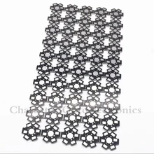 100 шт. 1 Вт 3 Вт 5 Вт Светодиодный светильник печатной платы, радиатор опорной плиты 20 мм светодиодный Алюминий опорная пластина для высокой мощности Светодиодный чипы