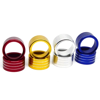 

2 pcs For buick Envision Car Air Conditioning Knob Control Switch Sticker Trim Ring Decorative Circle Cover Car styling