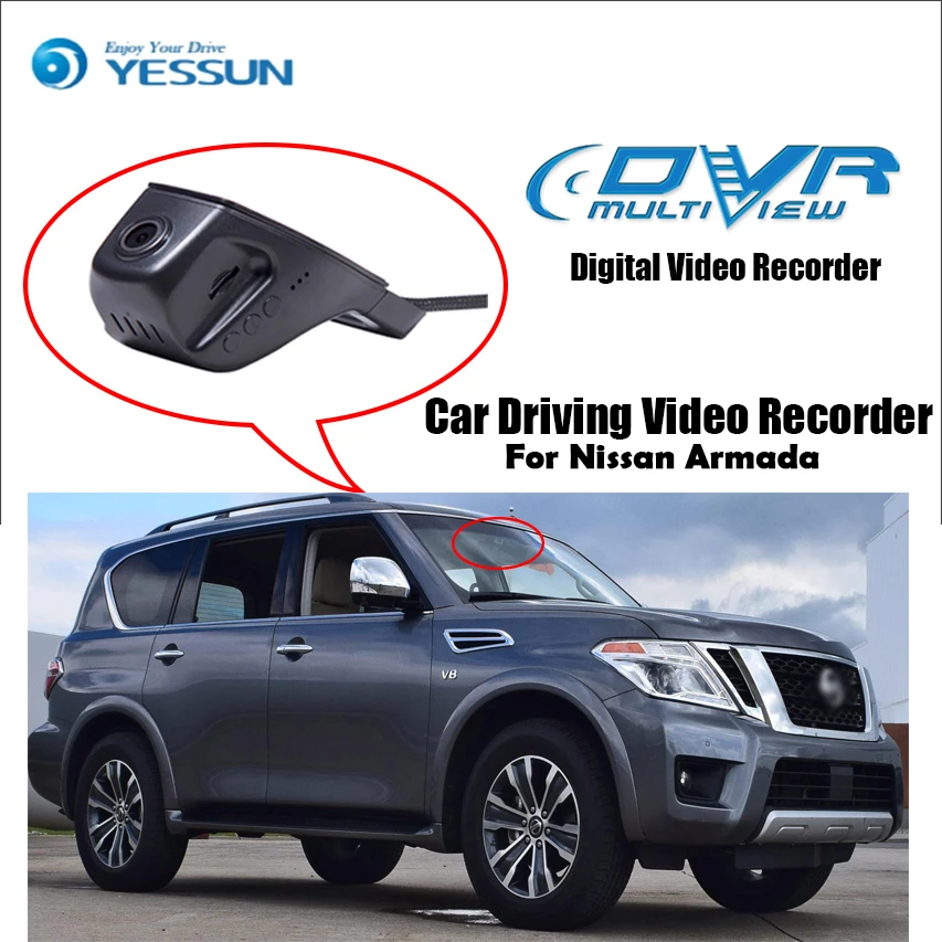 Видеорегистратор YESSUN для Nissan Armada Wi-Fi DVR мини-камера Novatek 96658 FHD 1080P видеорегистратор