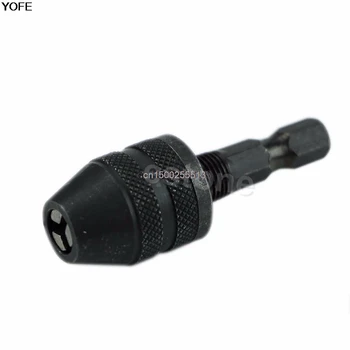 

1/4 Mini Snap In Hex Shank Keyless Electric Drill Chuck Conversion Clamp 0.3-3mm