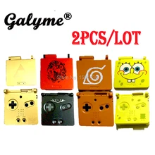 2 шт./лот Пластик случае gameboygb Advance SP для GBASP Boy консоли Корпус В виде ракушки чехол для китайский дракон Наруто мультфильм шаблон