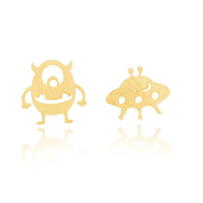 Buy Online  GORGEOUS TALE The Monster From Alien Planet and UFO Shape Charms Astronomy Lover Stud Earrings Magn 