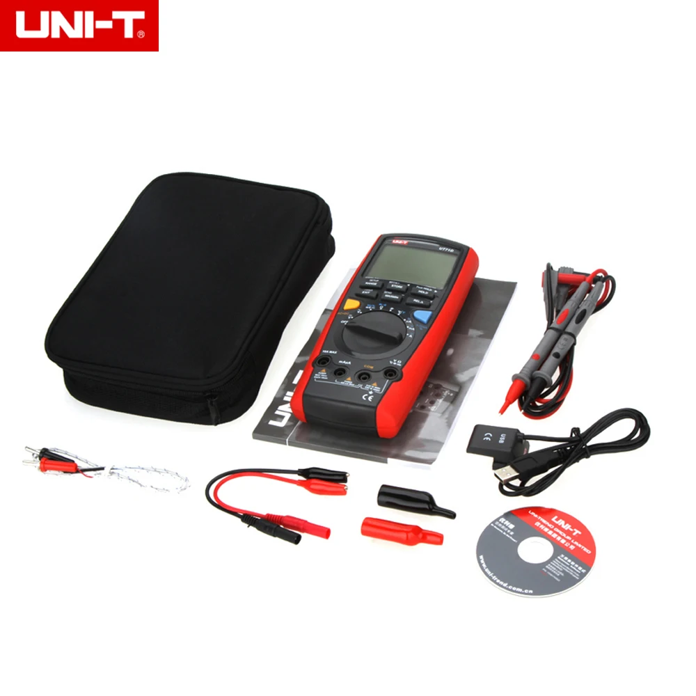 

UNI-T UT71D 4 3/4 Digital Multimeter LCD Professional AC DC Volt Amp Ohm Hz Temp. Multi Meters Auto Range True RMS