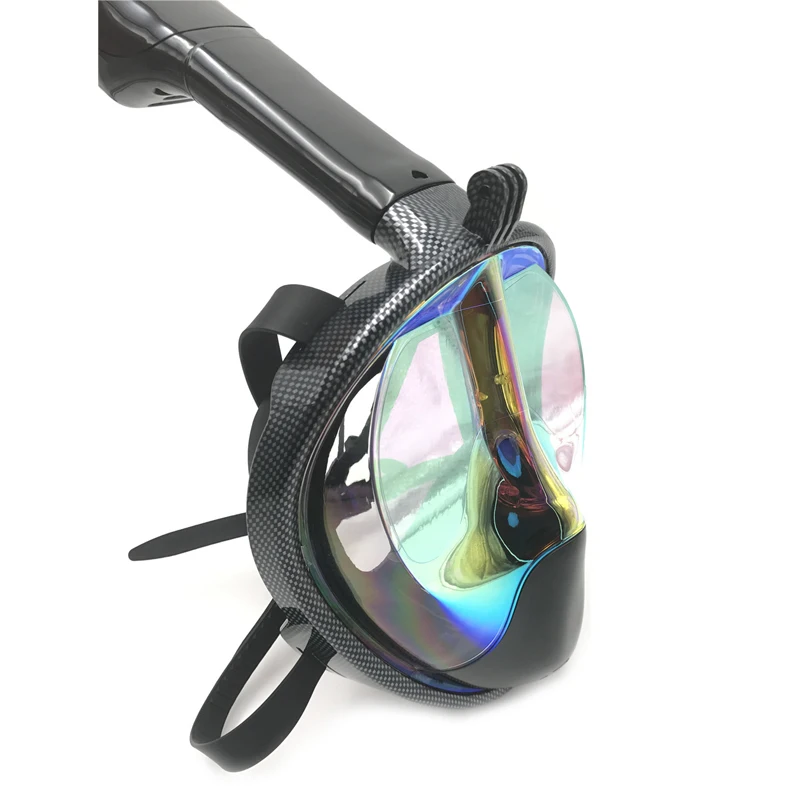 Diving Mask Carbon fiber plating Full Face Anti fog mask Snorkeling