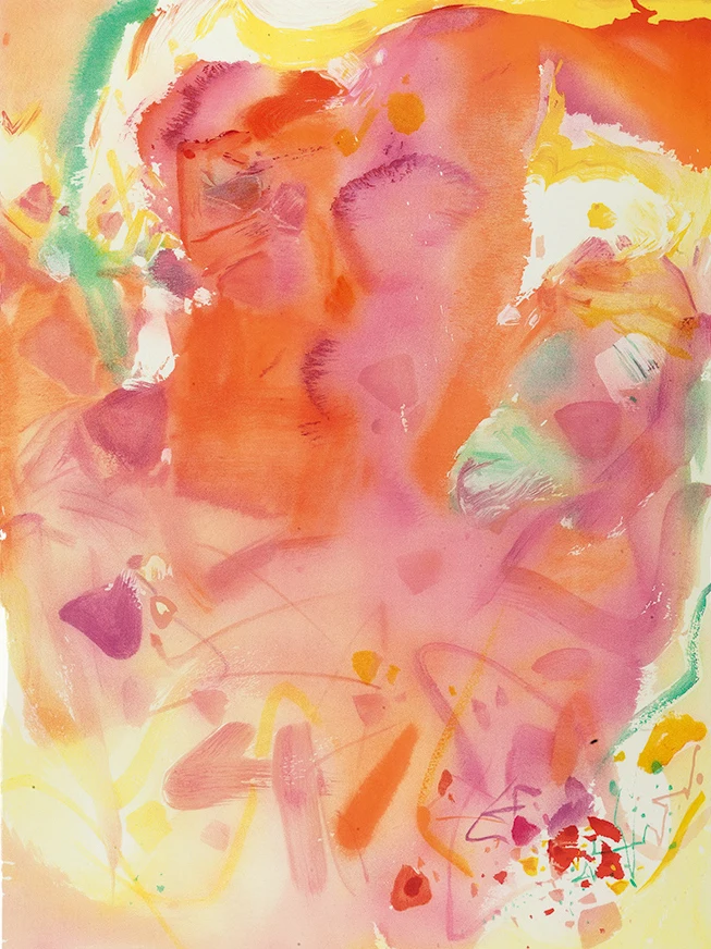 

Chinese frameless canvas paintings contemporary abstract paintings masterpiece reproduction joy moment by Chu Teh-Chun art