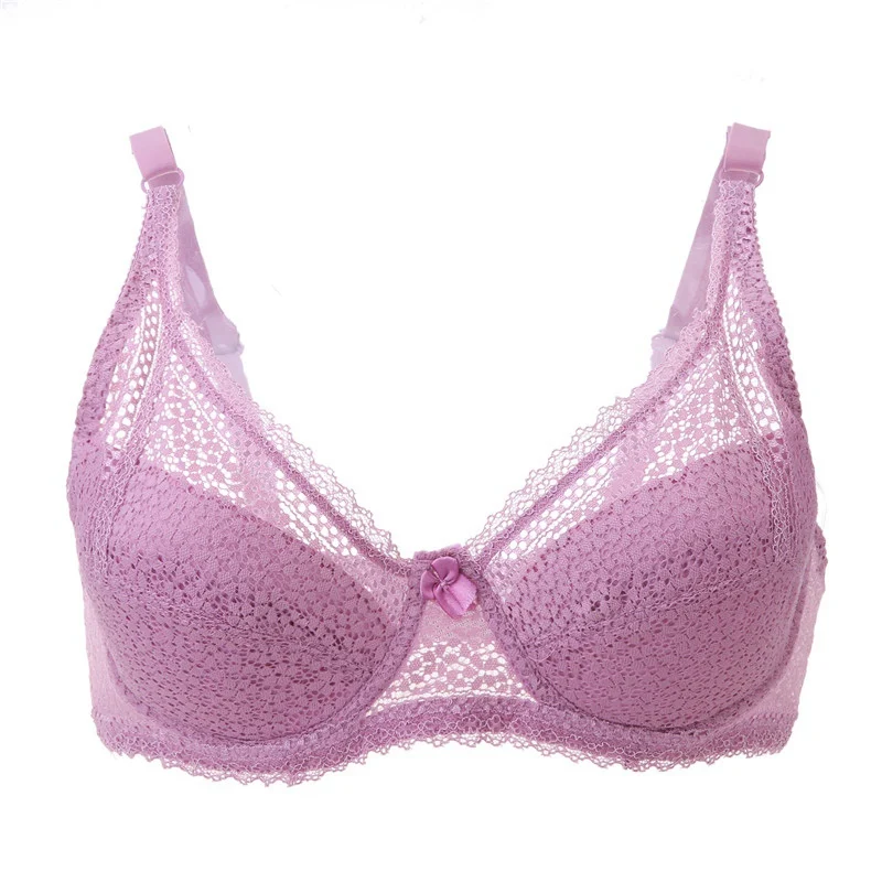 

Large Size Women Lace Bras C Cup Push Up Underwear Underwire Sexy Lingerie Padded Bra Brassiere 2019 New arrival
