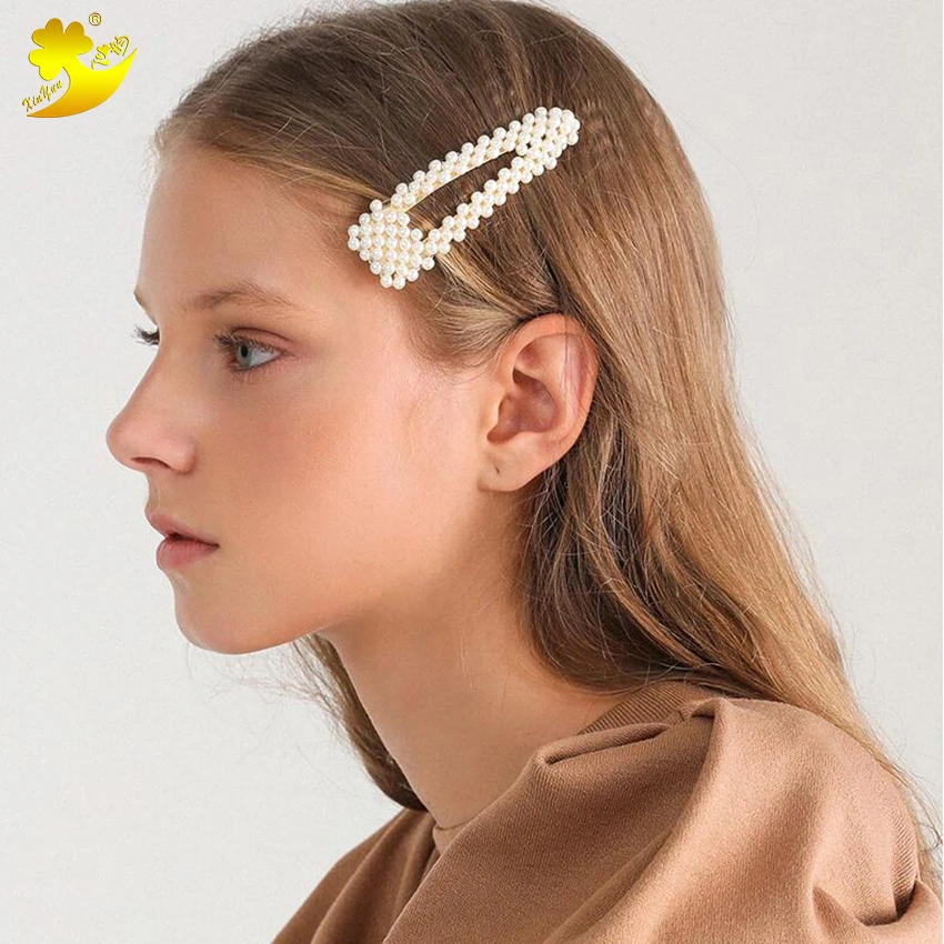 

Hot Sale Pearl Hair Clip Hair Accessories Barrettes Headdress Hairband Hair Clips For Women Korean Women's Hair Clip Hairpins
