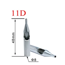 Советы по татуировке для игл 50 шт. насадки из нержавеющей стали наконечники для татуировки SST-310-11DT