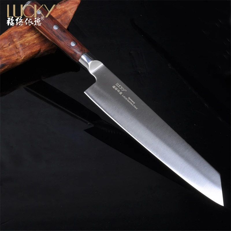 Double-bevel Edge Usuba Japanese Chef Knife Germany 1.4116 Steel Kiritsuke Fish/Meat/Veggies/Fruit 12 | Дом и сад