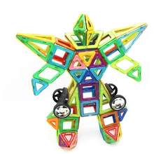 58PCS Big Size Magnetic Designer Building Blocks Model & Building Toys Brick Enlighten Bricks Magnetic Toys for Children