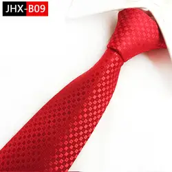 Новый классический красный полосатый галстук Тканые Жаккардовые Шелковые Мужские костюмный галстук