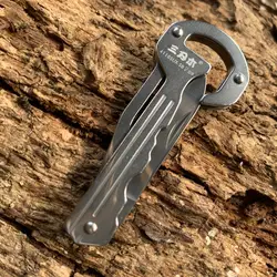 Sanrenmu 4118 мини-нож в виде ключа мульти-функциональный карманный складной нож брелок с защелкой и кольцом/кольцо открытый кемпинг инструмент