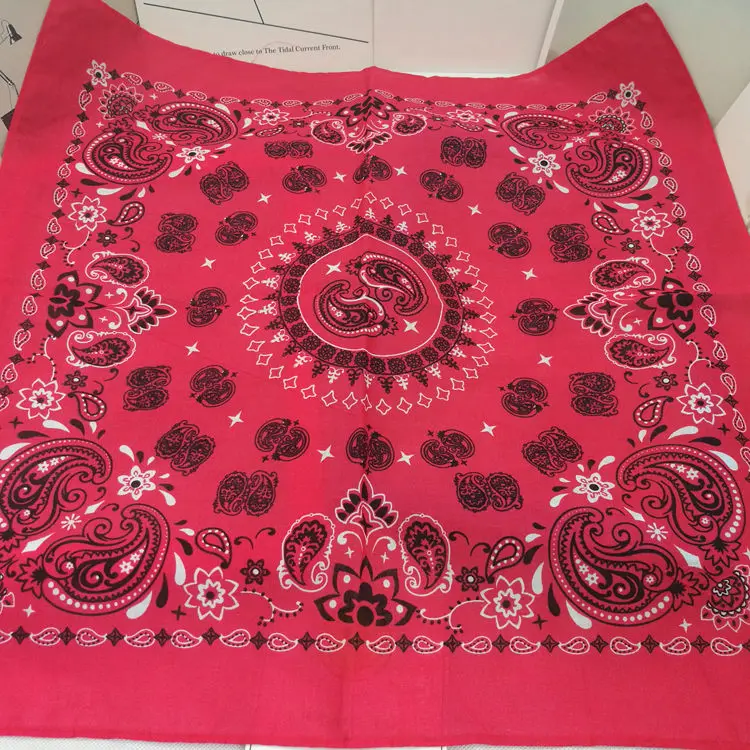 100% Cotton Double Paisley Punk Hip Hop Headwear Kerchief Bandanas Foulard Neckerchief Square Scarf for Women/Men/Boys/Girls mens knit scarf