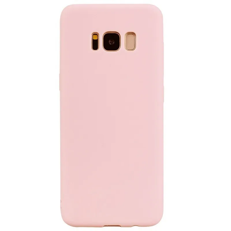 Разноцветный силиконовый чехол для телефона чехол для samsung Galaxy S6 S7 S8 S9 край J3 J5 J7 J4 J6 A3 A5 A7 A6 A8 плюс чехол - Color: light Pink