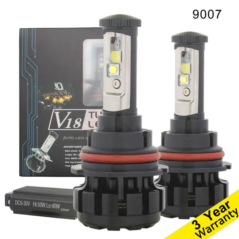 9007 Conversion Kit LED Bulb,100W/Set Car Hi/Low Beam Headlight,HB5 LED ...