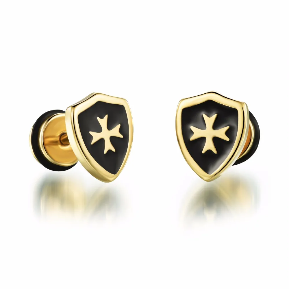 Jhsl Brand Fashion Jewelry Cool Man Cross Stud Earrings For Men Jhsl Brand Fashion Jewelry Cool Man Cross Stud Earrings For Men Unique Statement S Stainless Steel Earring Anti Allergy In From
