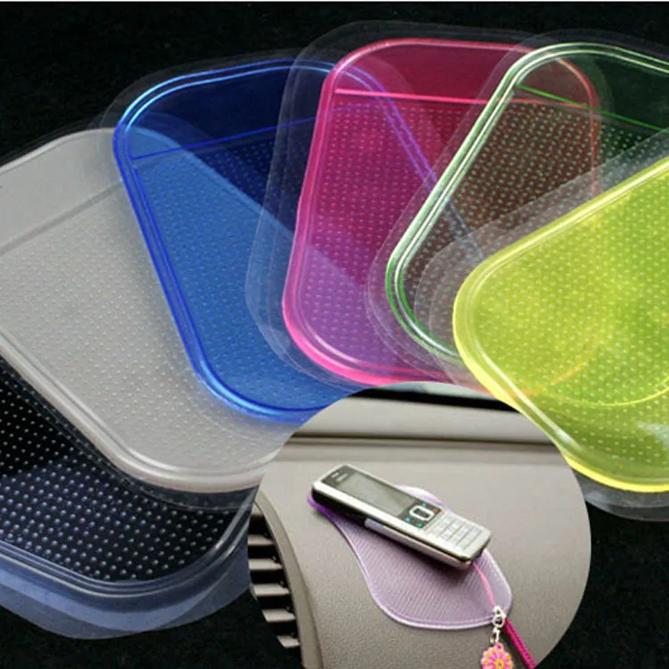 

2Pcs 14x8.5cm Car Anti-Slip Mat For Mobile Phone Mp3 Mp4 Pad GPS Anti Slip Car Sticky Anti-Slip Mat Universal Holder Tools